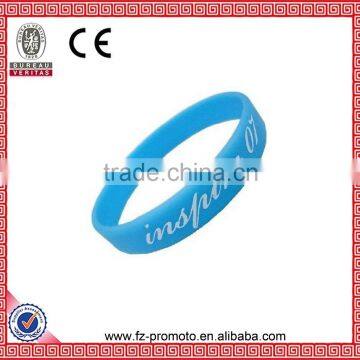 Eco-Friendly Deboossed Customized Promotional Gifts Silicone Wristband