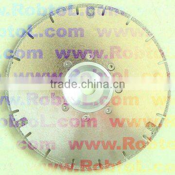 ELAF-- Segmented Electroplated Diamond Cutting Blade with Protection Segments and Flange/diamond cutting blade