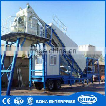 Modern construction equipments mobile concrete batching plant prices