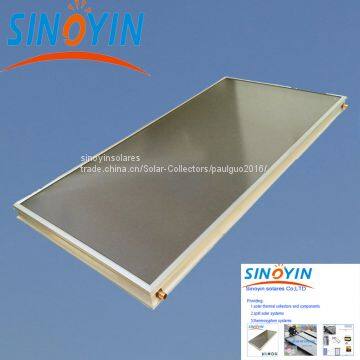 Solar keymark solar flat collector of white frame,selective coating