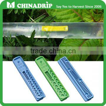 PE agricultural irrigation drip irrigation drip tape with flat drippers inside