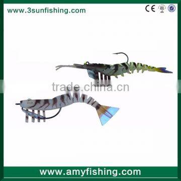 High quality pvc material prawn soft lure