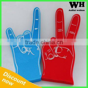 Hot Sale Giant Cheering Hand Foam Various EVA Finger Up Hand