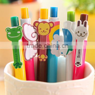 rainbow pen,cartoon lovely plastic ball pen