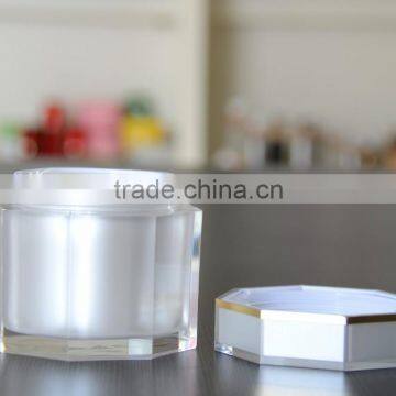 2016 Unique New High Quality Hexagon Acrylic Cream Jars photo-2