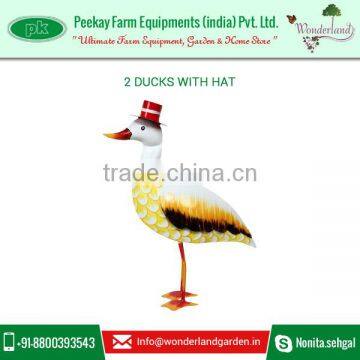 Perfectly Created Ducks With Hat Decoration to Brighten Your Garden at Best Market Rate photo-2