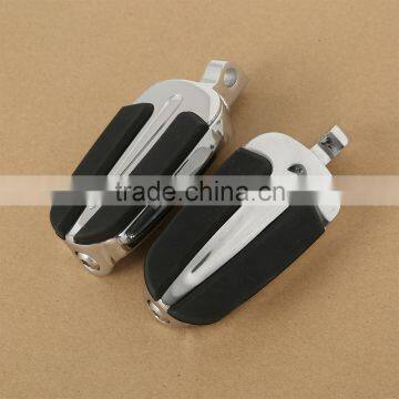 Chrome 10mm Male Mount-style FootPegs Footrests For Dyna Low Rider FXDL photo-2