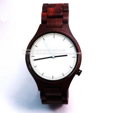 2017 Wood Watch Shenzhen Wooden Factory Red Sandal Wood Watches photo-4