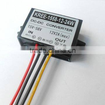 24V 12V buck switch turn 12V 36V 48V car power converter switch 12V2A DC-DC step-down module