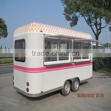 Portable Snack Food Cart Fast Food Truck Mobile Food Cart