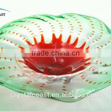 wholesale stock high quality clear colored decorative glass plate wall art