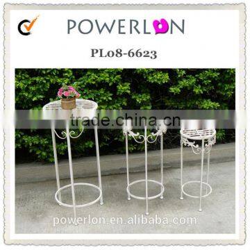 Waterproof Antique Tall Round Wedding Flower Stands (3pcs/Set)