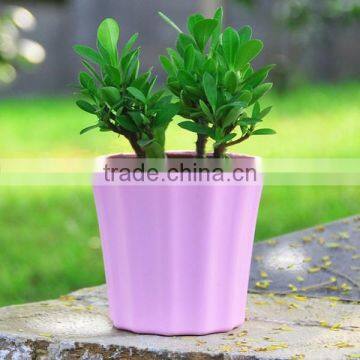 Cheap plastic colorful plastic flower pots