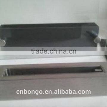 Black Bio Ethanol Fireplaces With Clear Crushed Glass photo-2