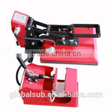 2 in 1 combo sublimation heat press machine for t-shirt mug printing