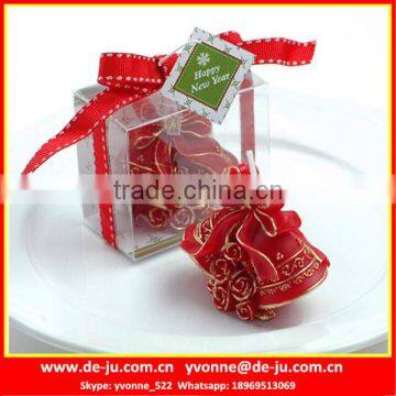 Christmas Color Dark Green Red Bell Shaped Candles Wholesale photo-2
