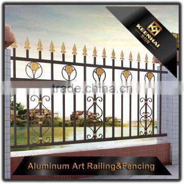 Exterior Decorative Powder Coated Aluminum Garden Fence photo-4