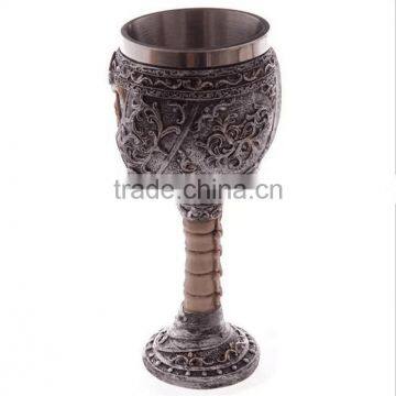 Creative Home 3D Stereoscopic Palm Skull Shape Goblet 200ml Stainless Steel Knight Shot Glass photo-4
