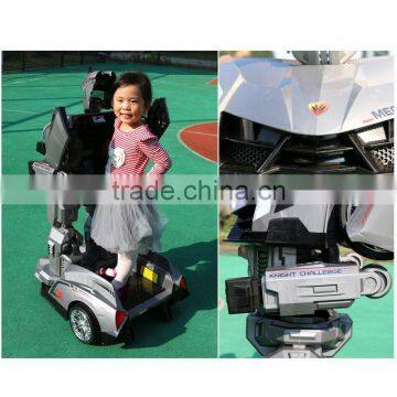 Children Ride On Baby Car, Stand Up Ride On Electric Mobility Robot Baby Car, Gifts For Kids Transformer Robot Electric Car photo-5