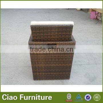 Comfortable Outdoor Garden Wicker Dining Table Set photo-3
