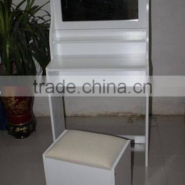 Bedroom Wooden Dresser, Make up Dressing Table Set, Table With Mirror & Stool photo-2