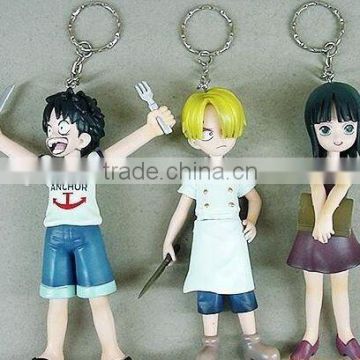 anime figure pvc keychain,promotional 3d plastic pvc keychain,custom 3d soft pvc keychain promotional gifts