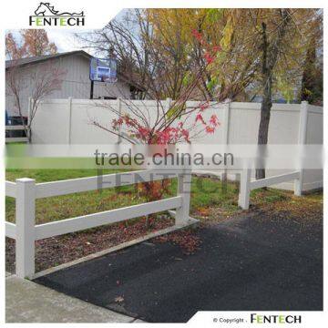 Hot Sale High Quality 2-rail Vinyl/Plastic/PVC Ranch Fence photo-2
