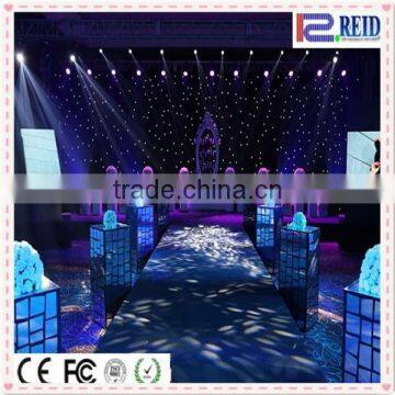 Fancy Stage Background Flexible Star Curtain Led Wedding Decoration photo-5