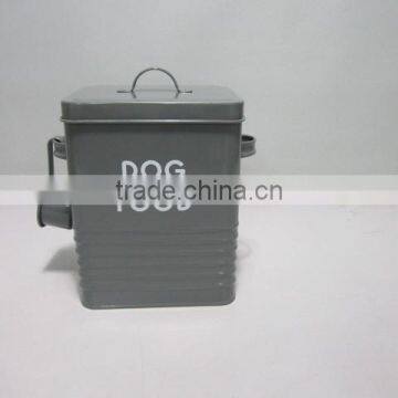 Colorful Airtight Storage Tin Metal Lanudry Canister With Spoon Lid Handle photo-6