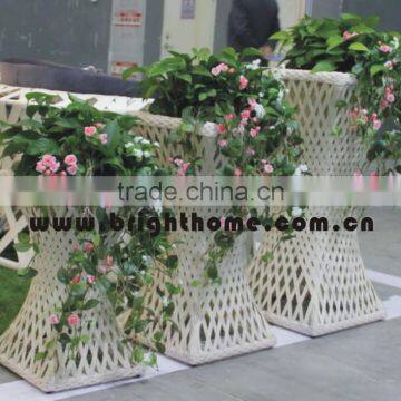 Rattan Flower Pots for Outdoor & Indoor & Garden With Aluminum / SGS photo-2