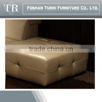 Luxurious White Color L Shape Genuine Leather Sofa photo-3
