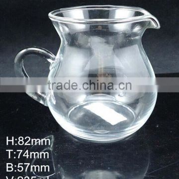 high quality glass milk jug glass pitcher 235ml