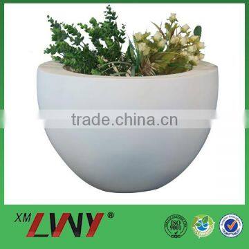 Custom any color home decoration poly resin patterned plant pots