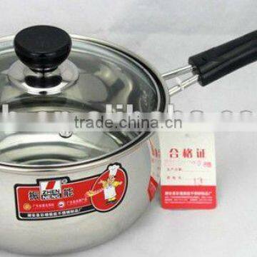 JQB-2012 Single handle stainless steel Cooking Pot