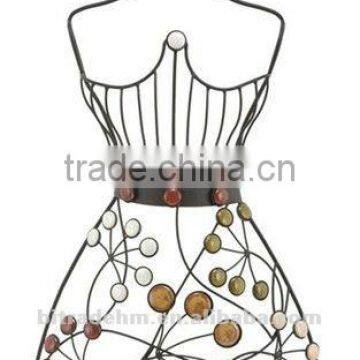 color metal model with beans