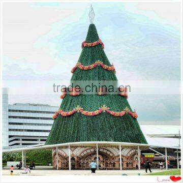 SJ2017500111 12m tower giant christmas tree fake green christmas tree for christmas festival