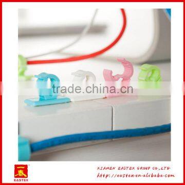 Multi-purpose Small Hook Table Fixed Clip Desk Wire Holder photo-5