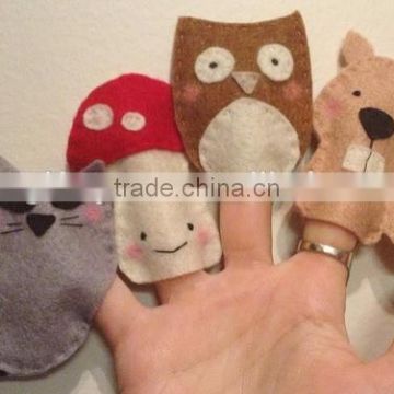 2017 best selling new product decorative custom handmade fabric felt cheap fashion innovative cat hand puppet wholesale