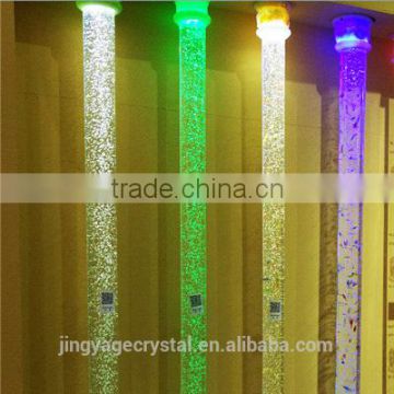 Beautiful glass block pillar for interior decoration