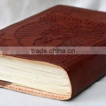 Handmade Vintage Buddha Embossed Refillable Leather Diary photo-3