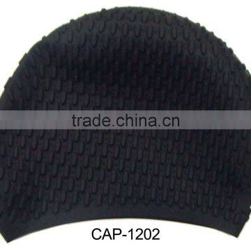 100% Silicone Shark Swim Cap,funny Swimming Cap,water Drop Design(CAP-1200) photo-3