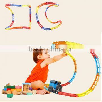 Kids amusement plastic magic toy train track for sale