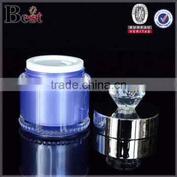 1oz Purple Empty Acrylic Double Wall Cosmetic Jar photo-2