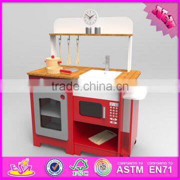2016 New Design Children Home Play Wooden Kitchens for Toddlers W10C247 photo-3