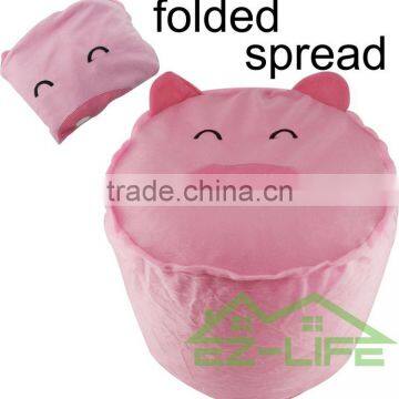 2017 Red Round Leather Storage Stools Ottoman photo-2