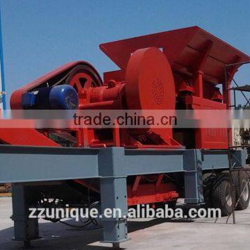 China Durable Dobule Axle Mobile Crusher Plant for Quarry