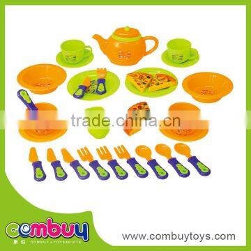 popular plastic pretend play tableware kitchen toys for girls