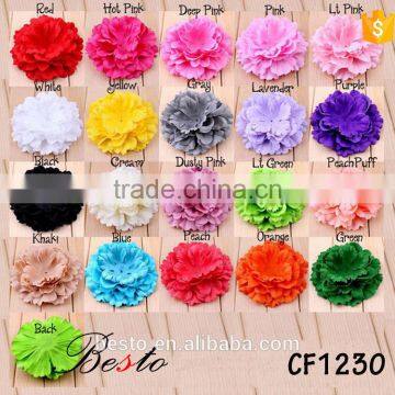 2016 Factory wholesale decorative fabric flower for girl's dresse have diffrrent colors