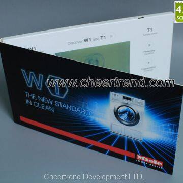 TV in print card 4.3'' video brochure/ video book/ video card for promotion