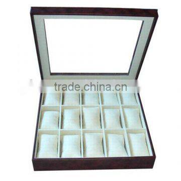 Transparent Leather Watch Collection Box